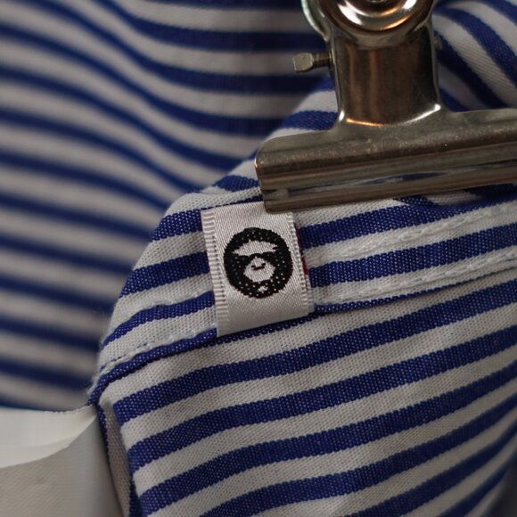 Aape by A Bathing Ape Striped Shirt with Logo Print - Picture 16 of 16